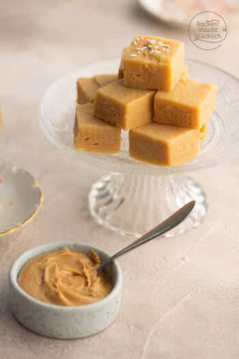 Erdnussbutterfudge ohne Zucker