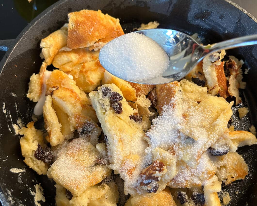 Kaiserschmarrn-Rezept Schritte Karamell