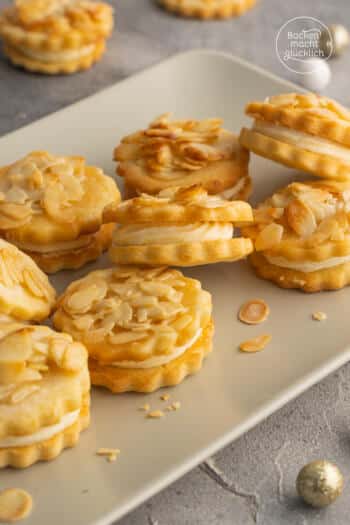 Bienenstichplätzchen mit Pudding