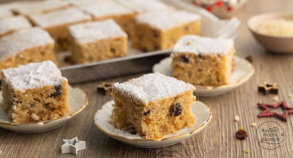 Stollenkuchen mit Marzipan