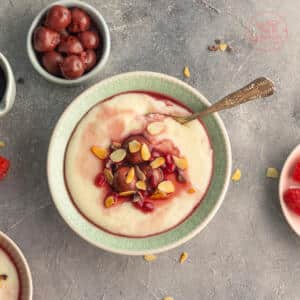 einfacher schneller Protein-Grießbrei