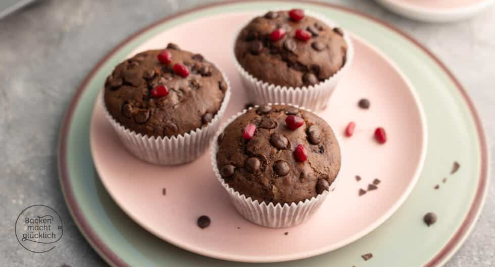 Vegane Schokomuffins | Backen macht glücklich