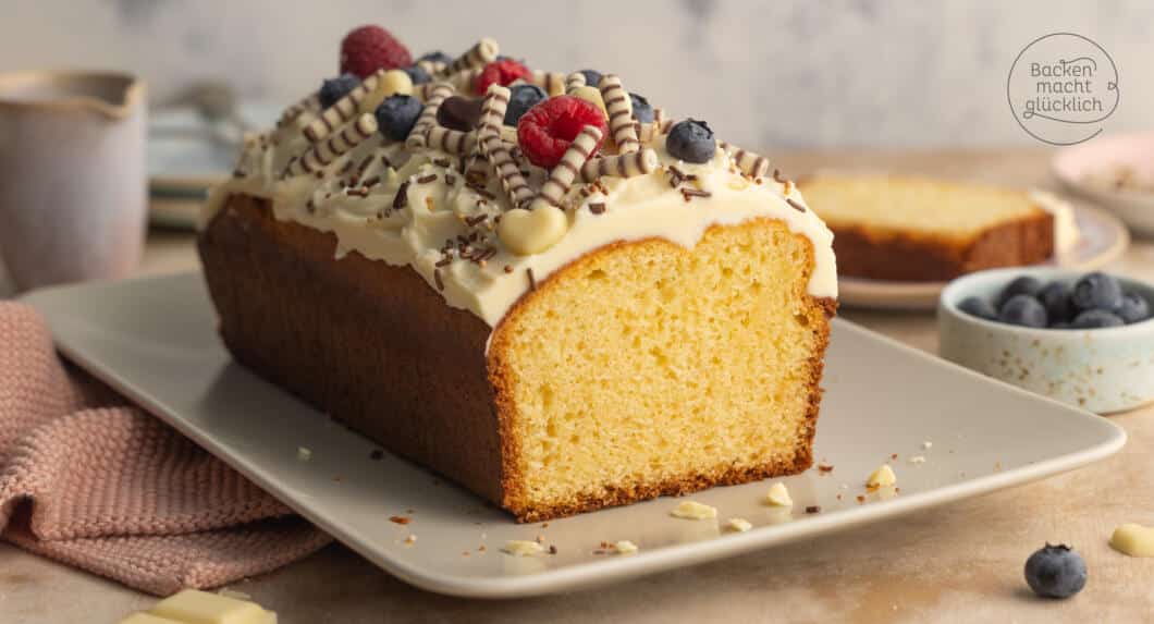 Weißer Schokoladenkuchen | Backen macht glücklich