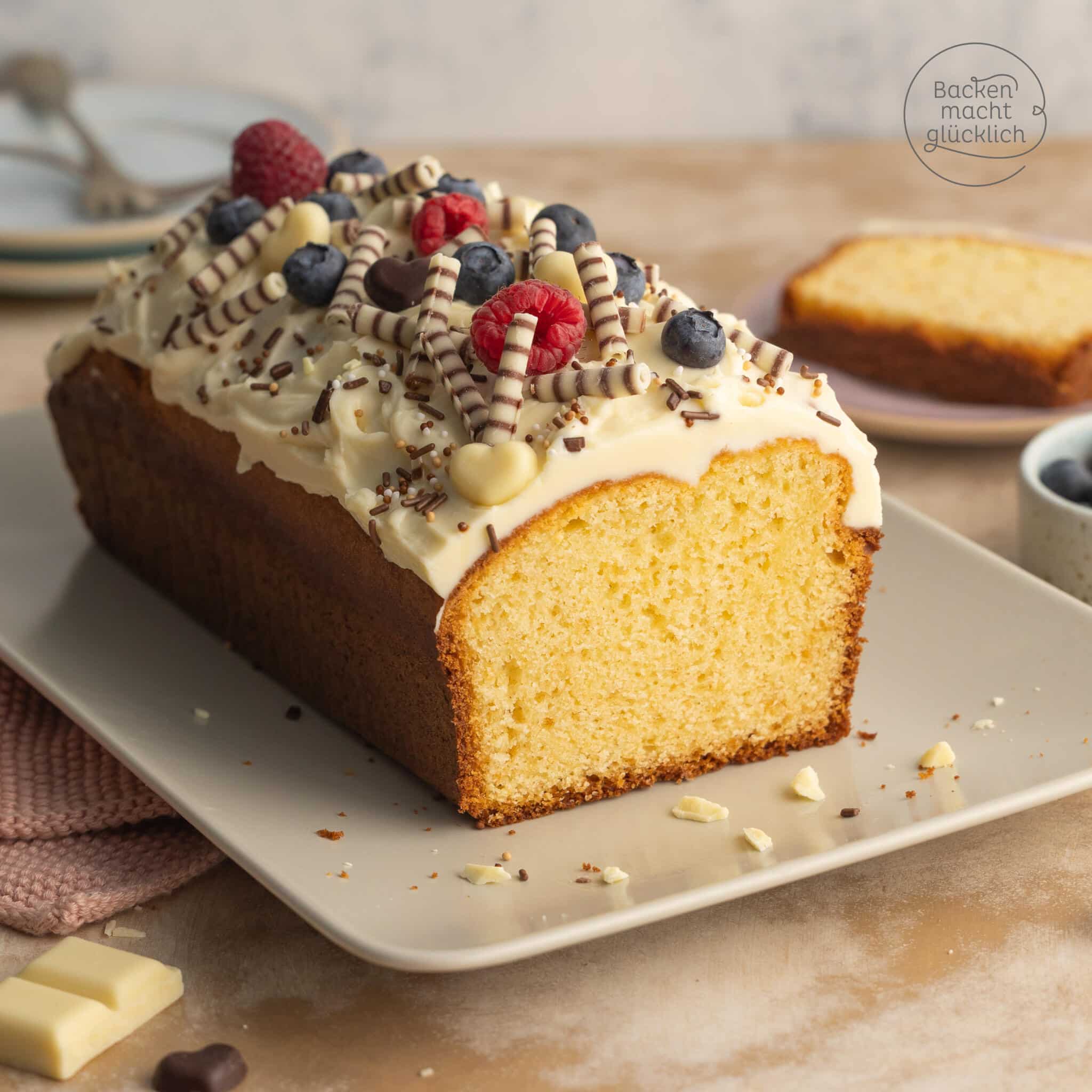 Weißer Schokoladenkuchen | Backen macht glücklich Weißer Schokoladenkuchen | Backen macht glücklich