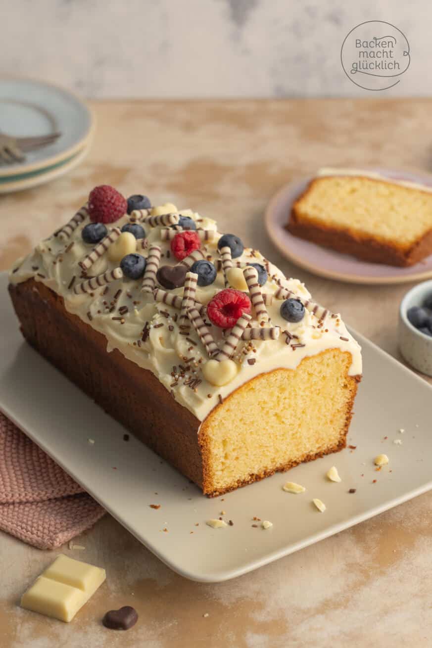 Weißer Schokoladenkuchen | Backen macht glücklich