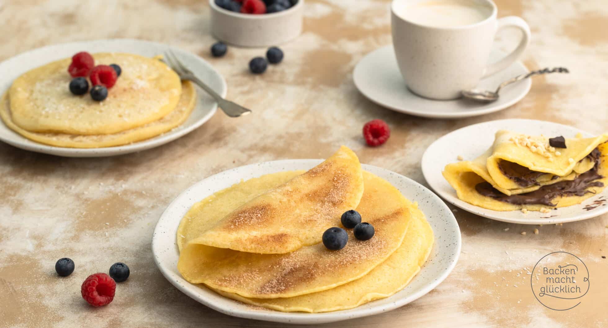 Vegane Pfannkuchen | Backen macht glücklich Vegane Pfannkuchen | Backen macht glücklich