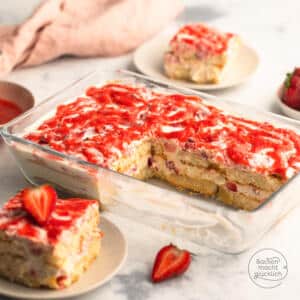 einfaches Erdbeertiramisu