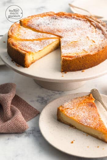 Käsekuchen veganes Rezept