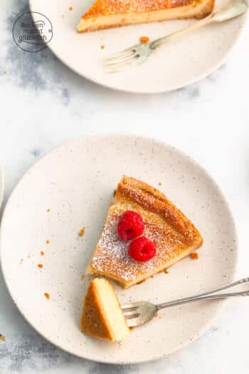 Sojaskyr Käsekuchen