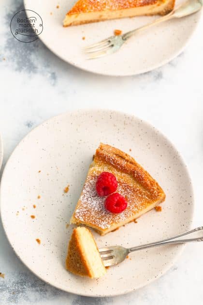 Sojaskyr Käsekuchen