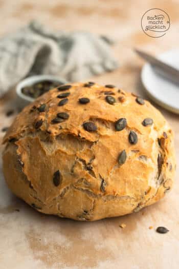 Kürbiskernbrot mit Hefe