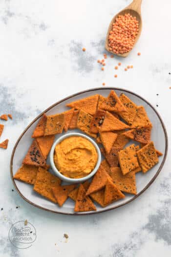 Paprika-Linsenchips