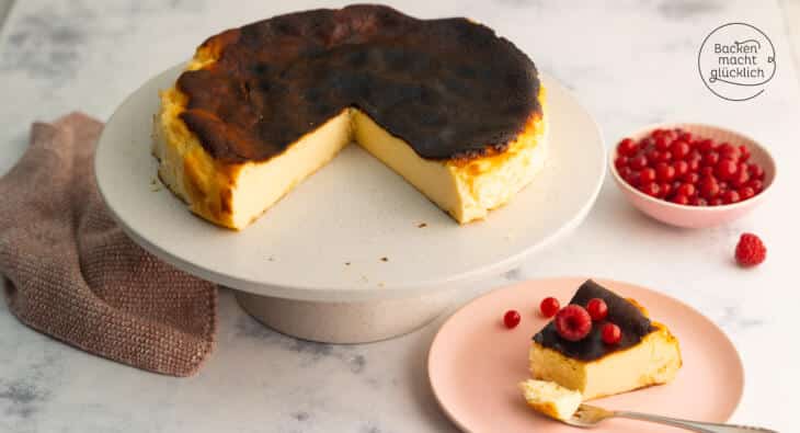 San Sebastian Cheesecake einfach schnell