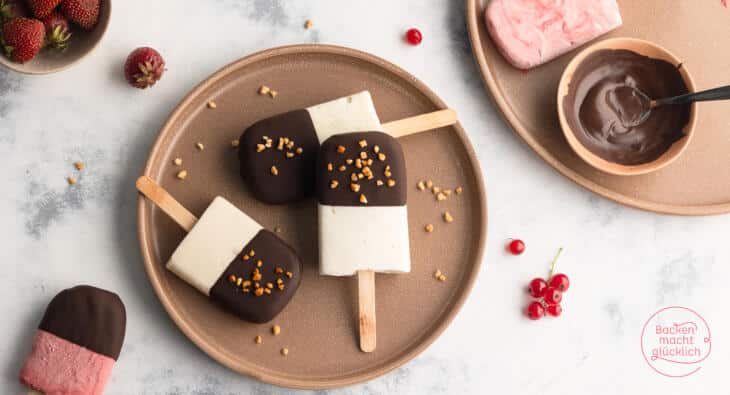 veganes Eis am Stiel