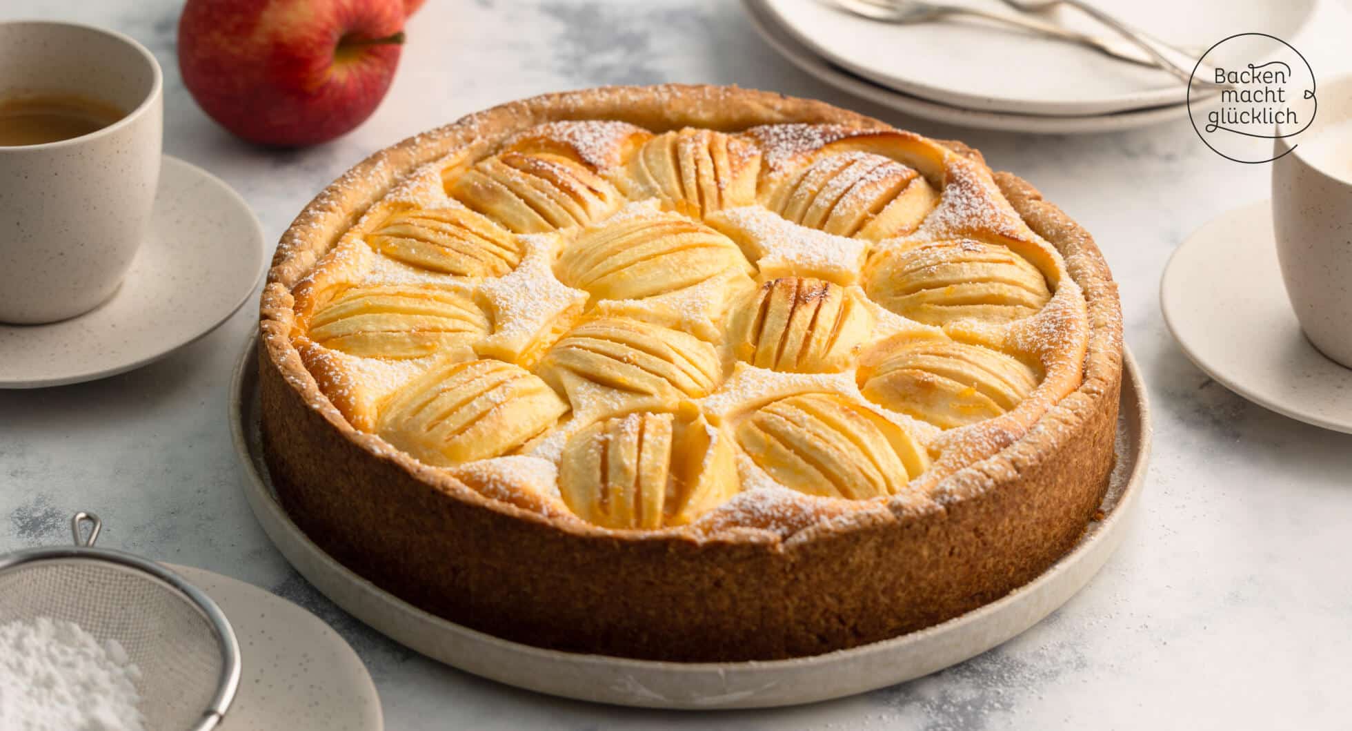 Apfelkuchen mit Quark | Backen macht glücklich