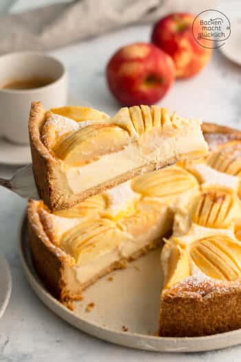Apfelkuchen mit Quark