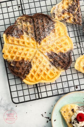 Schwarzweiß-Waffeln