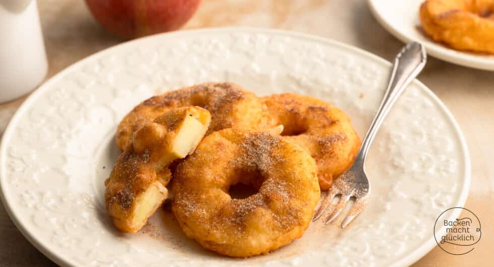 einfache knusprige Apfel Küchle