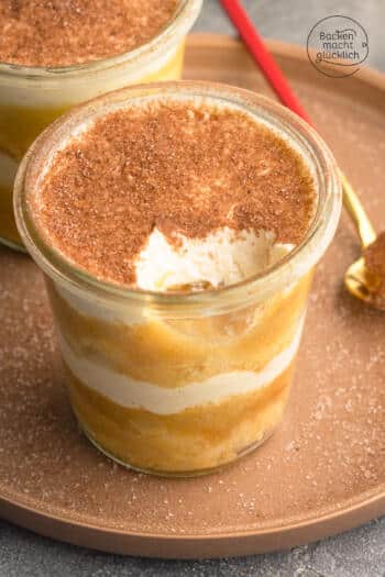 Apfelmus-Tiramisu