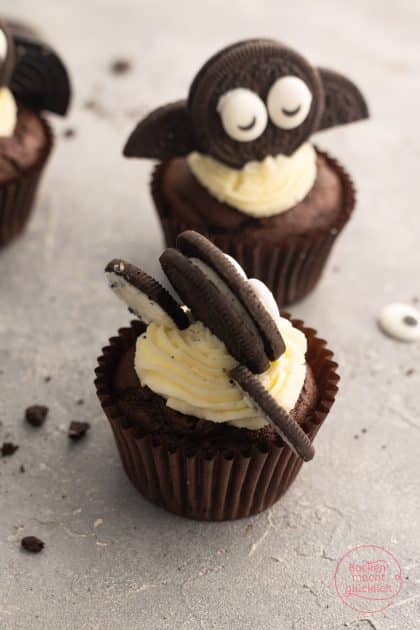 Oreo-Fledermäuse Muffins