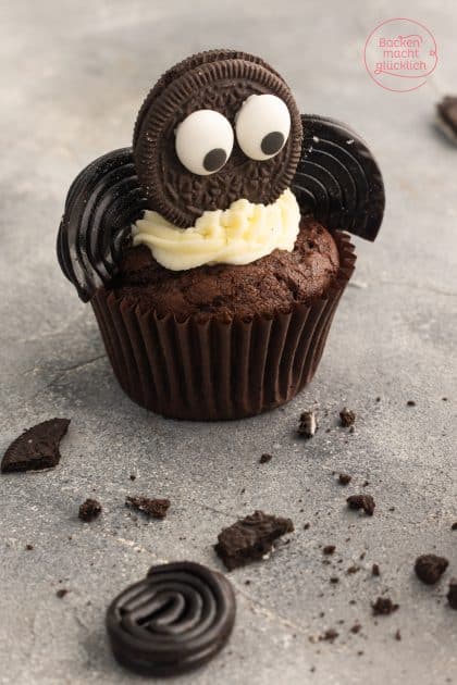 Halloweenmuffins Fledermaus