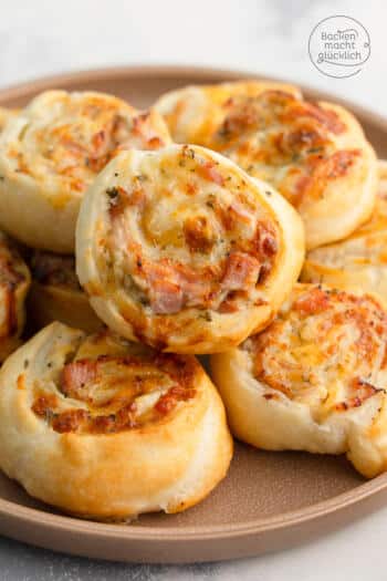 Käse-Blätterteig-Schnecken