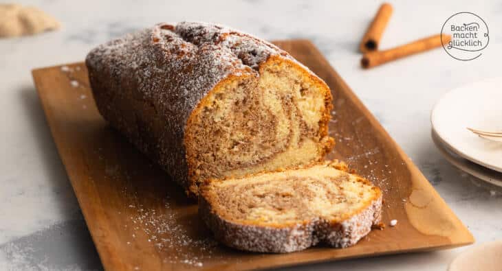 Zimtkuchen mit Zimtzucker