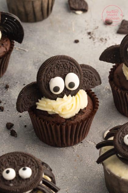 Oreo-Fledermaus-Muffins