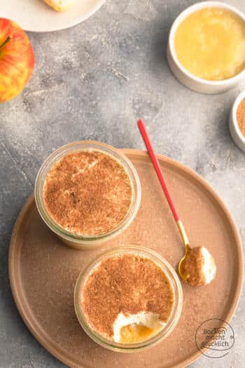 Tiramisu mit Apfelmus