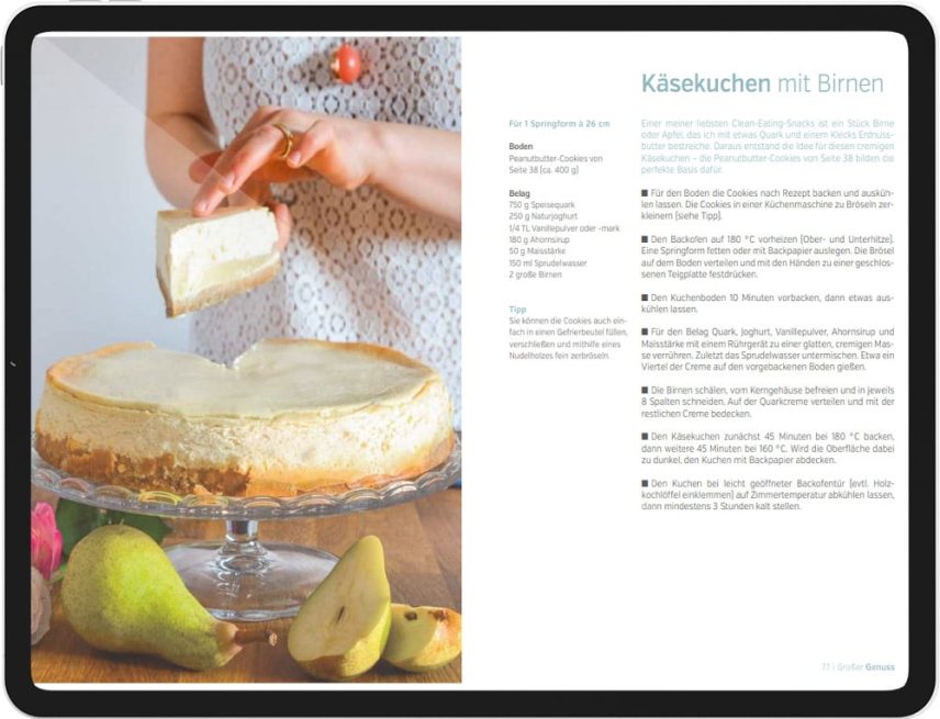 Beispielrezept aus dem eBook Clean Baking