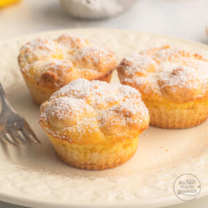 Käsekuchen-Muffins mit Streusel