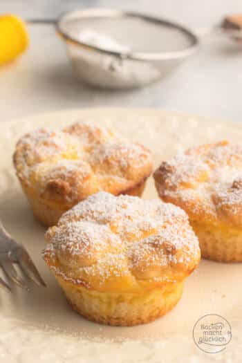 Käsekuchen Muffins mit Streuseln