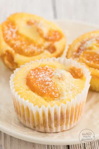 Käsekuchenmuffins mit Mandarinen