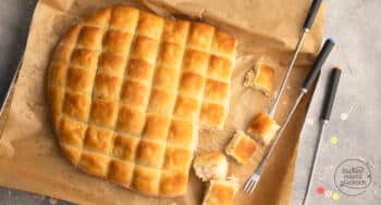 selbstgebackenes Fondue-Brot zum Abzupfen