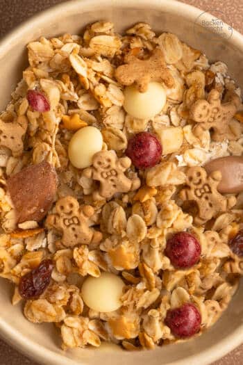 Müsli im Glas als Geschenk für Weihnachten