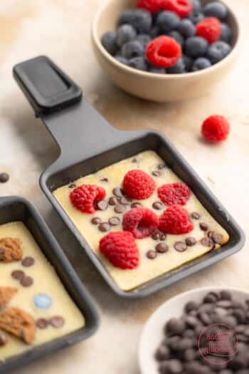 süße Raclette-Pfannkuchen bzw. Pancakes als Raclette-Nachtisch