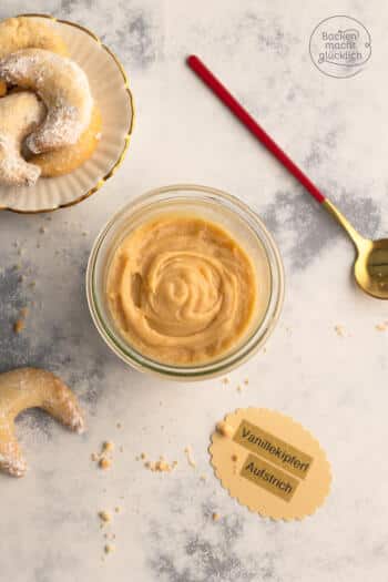 Vanillkipferlaufstrich Geschenk selber machen