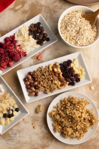 individuelles Müsli zum Verschenken Topping-Ideen