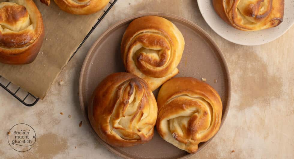 Berliner Splitterbrötchen aus Hefe-Plunderteig