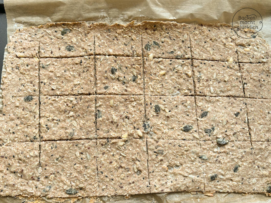 Knäckebrot i 2. Backgang komplett fertig backen