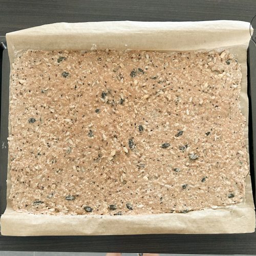 Knäckebrot Rezept Teig vorbacken