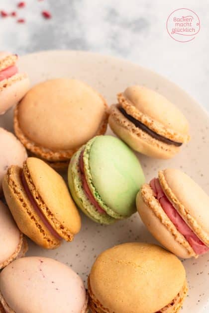 Macarons mit Füßchen selber gemacht