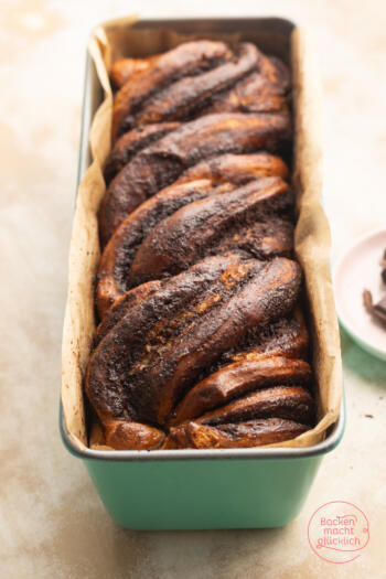 Schokoladenbabka in der Kastenform