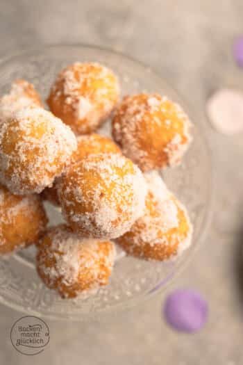 vegane Quarkkrapfen ohne Ei und Milch