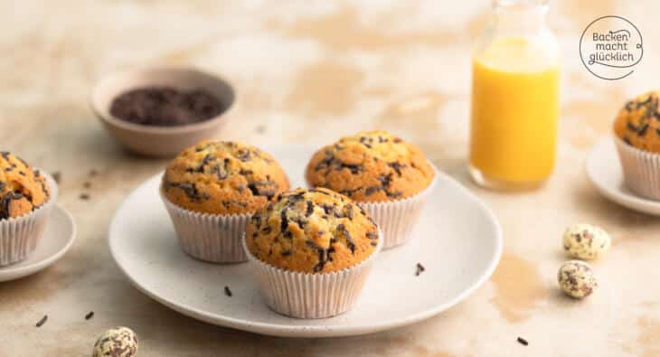 Eierlikörmuffins mit Schokostücken