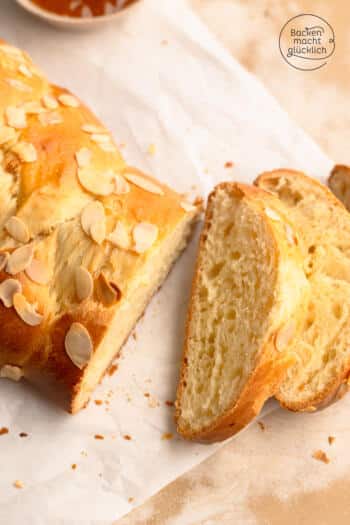 einfacher Sauerteigzopf mit luftiger Krume