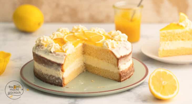 Zitronentorte mit Mascarponecreme