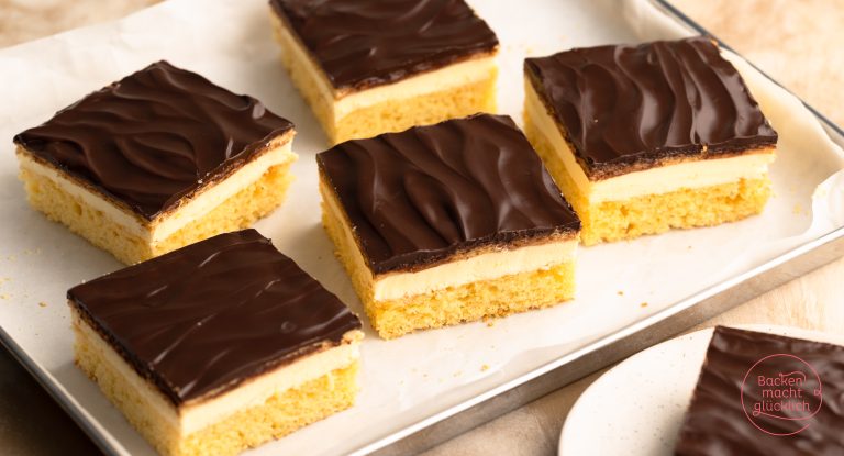 einzelne Stücke LPG Kuchen vom Blech