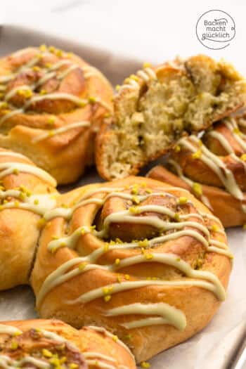 Pistazienschnecken wie von Cinnamood selbstgemacht