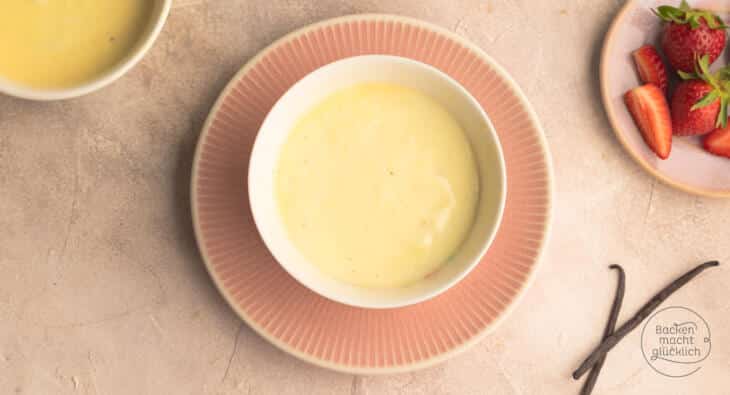 selbstgemachter Vanillepudding mit oder ohne Ei